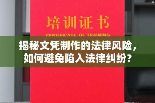 北塘揭秘文凭制作的法律风险，如何避免陷入法律纠纷？