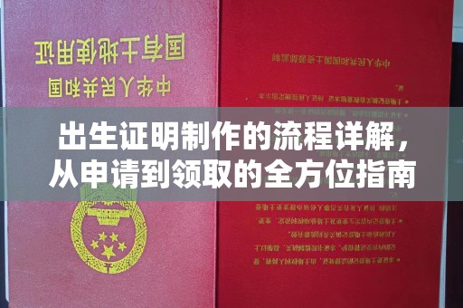 川汇出生证明制作的流程详解，从申请到领取的全方位指南
